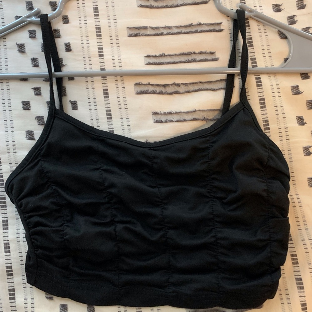SHEIN Ruched Crop Tank